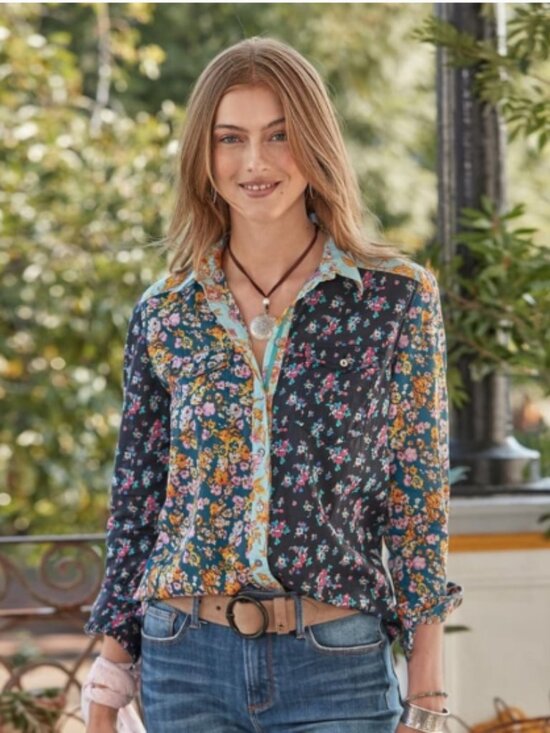 Sundance Tops - Sundance Floral Melody Shirt Women’s Button Down Top Multicolor Boho Size XL